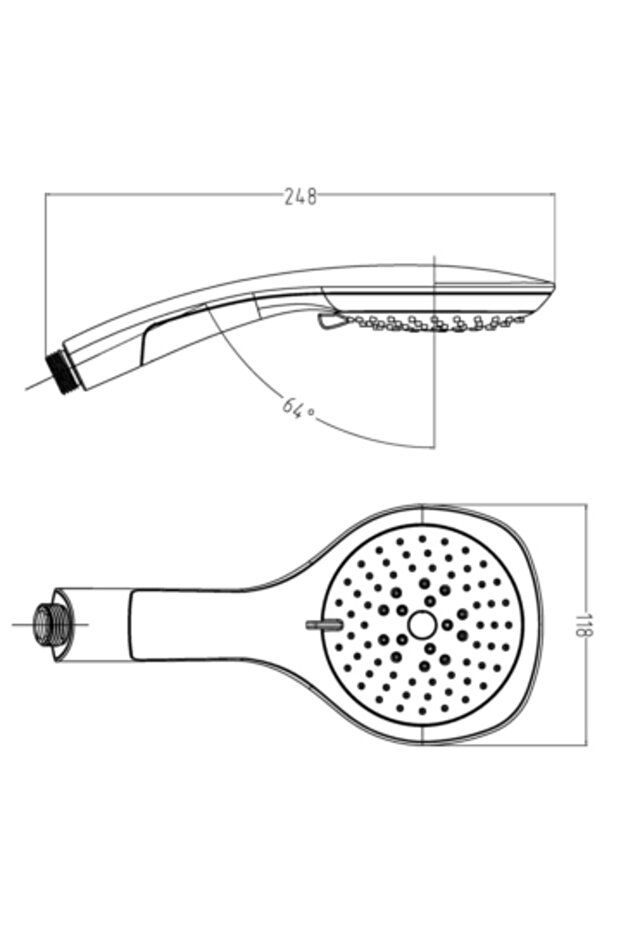 Fore Bianco El Duş Başlığı - 2