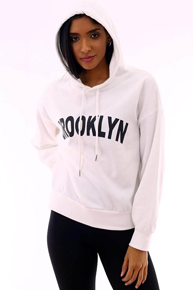 UNİSEX BASİC KAPÜŞONLU SWEATSHİRT - 3