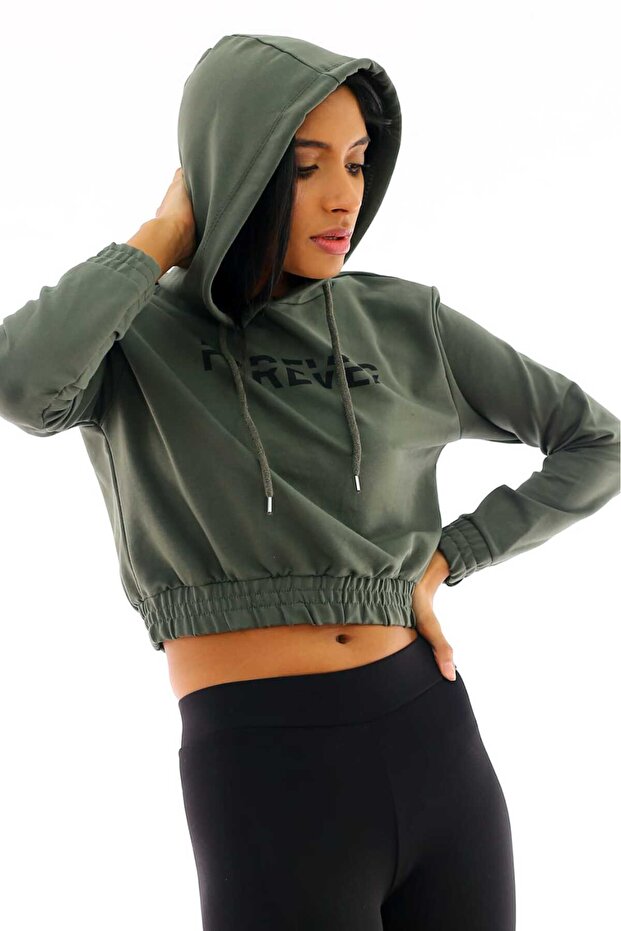 UNİSEX BASİC KAPÜŞONLU SWEATSHİRT - 1