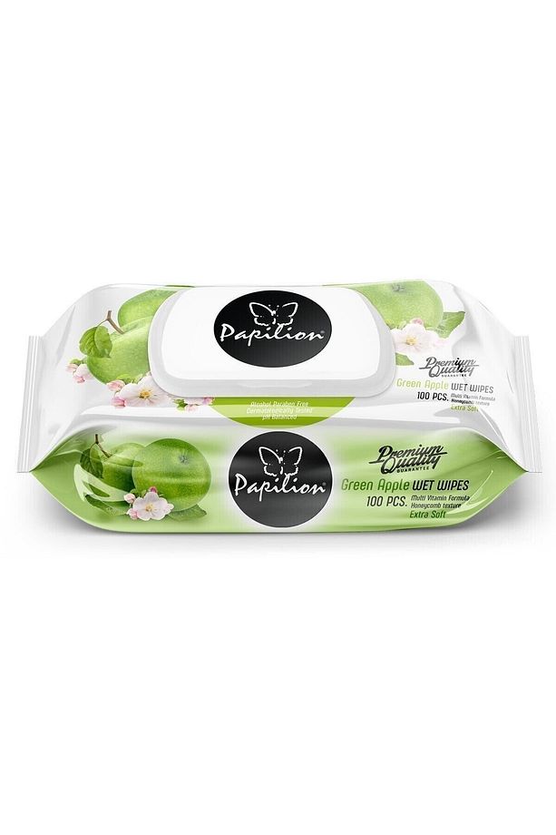 Papillion Islak Mendil Yeşil Elma100 Lü - 1