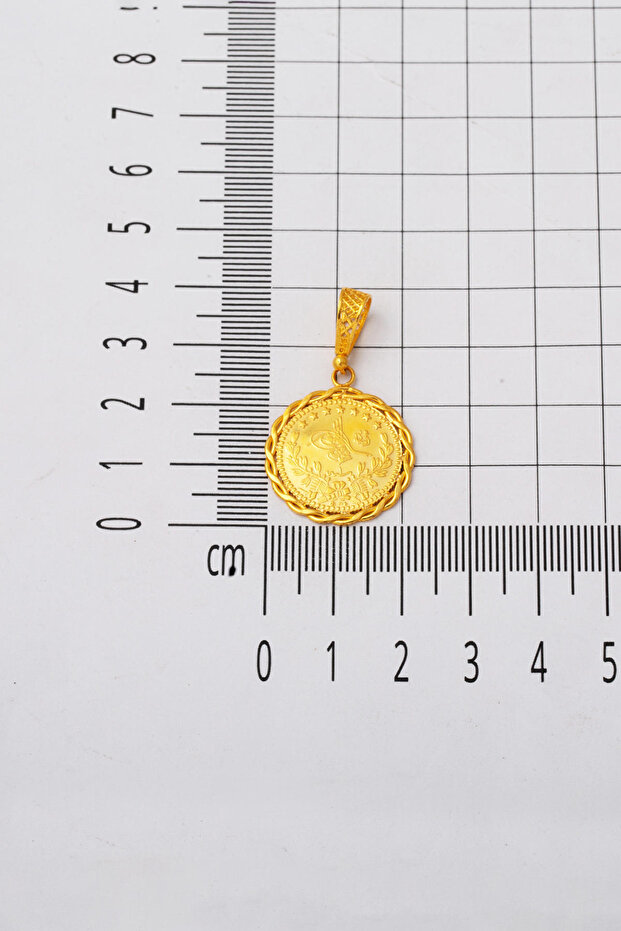 Yarım Reşatlı 22 Ayar Altın Kolye - 6