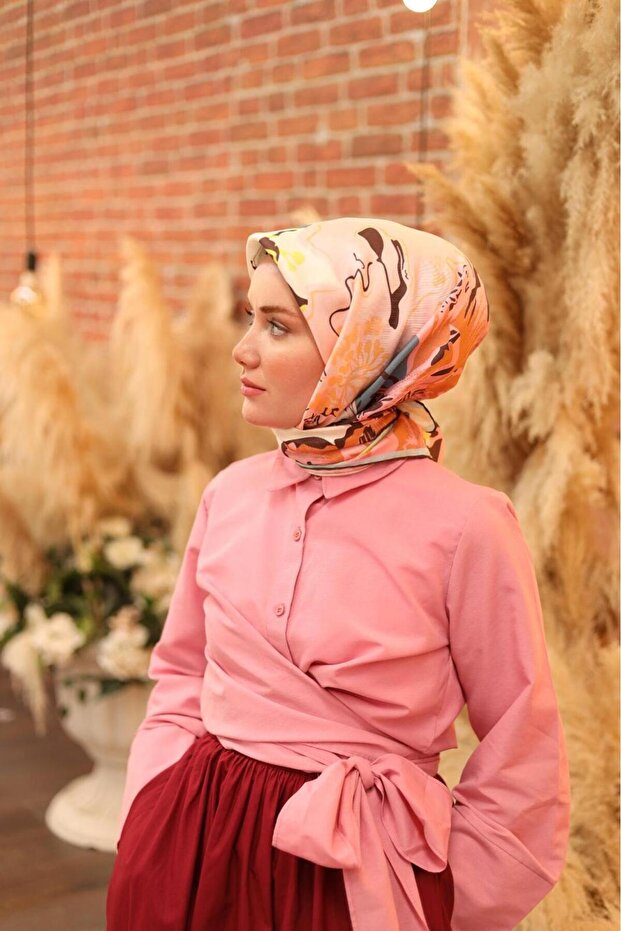 Twill İpek Eşarp 11437-26 - 5