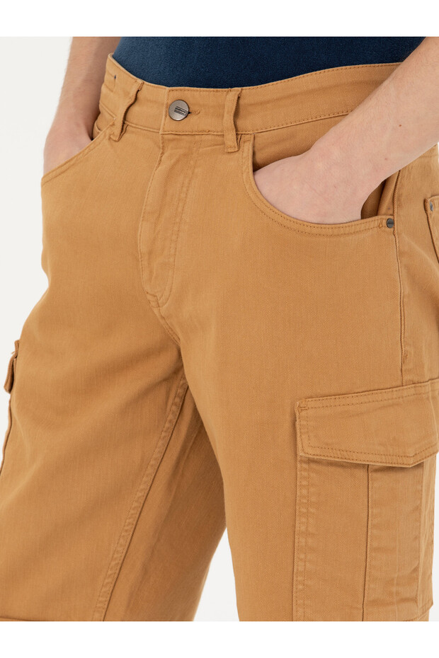 Camel Slim Fit Jean Bermuda Şort 50269605-VR015 - 6