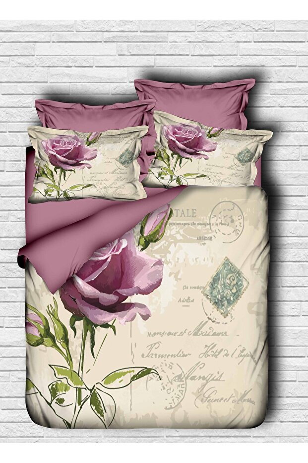 Rose Nostalgia Double Bedding Set