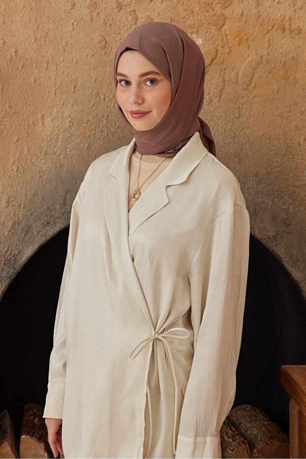 شال بنمط متعرج من سلسلة جاكار ناعمة - 2