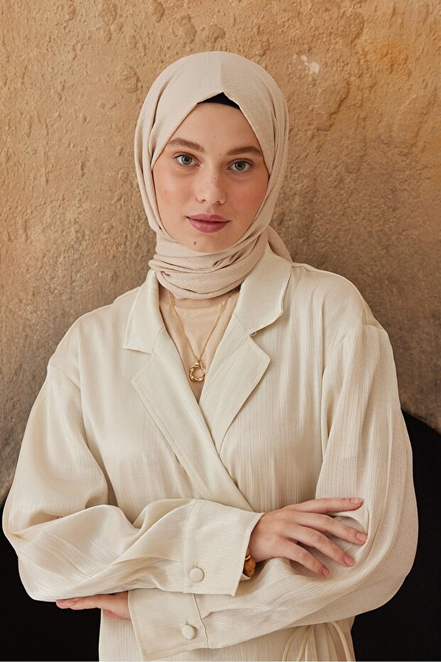 شال بنمط متعرج من سلسلة جاكار ناعمة - 2