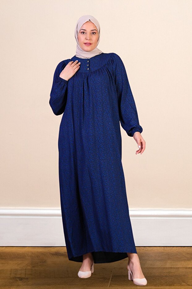 فستان صيفي طويل - نمط متموج - 5