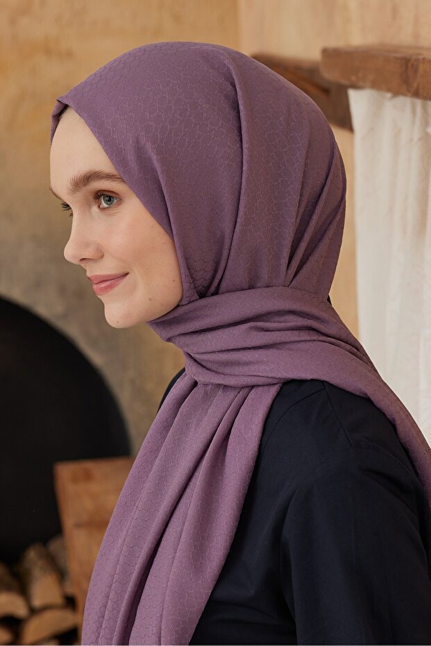 شال بنمط حلقة من سلسلة الجاكار الناعمة - 3