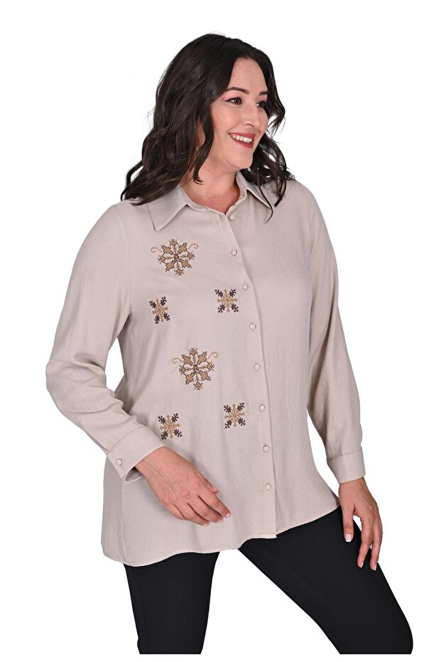 2417 FLAŞ YÜN VİKON GÖMLEK - 5