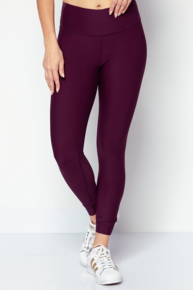 Women Plain Pull On Leggings, Maroon