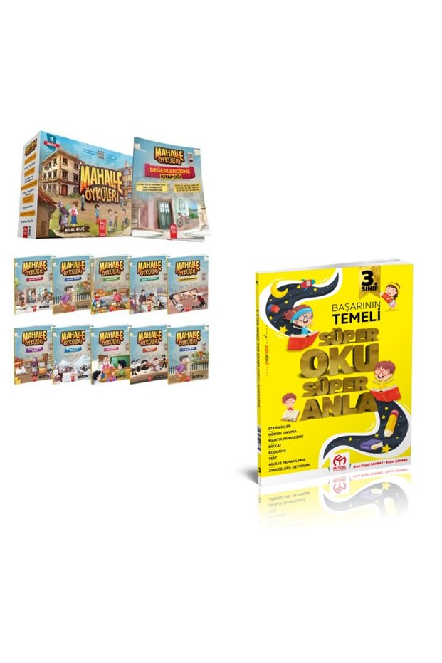 3. Mahalle Öyküleri Story Sequence for the Classroom (10 Books) + 3. Class Süper Oku Süper Anla