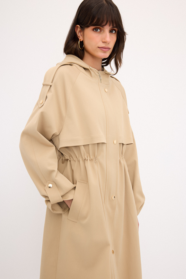 Çıtçıtlı Trençkot - 5