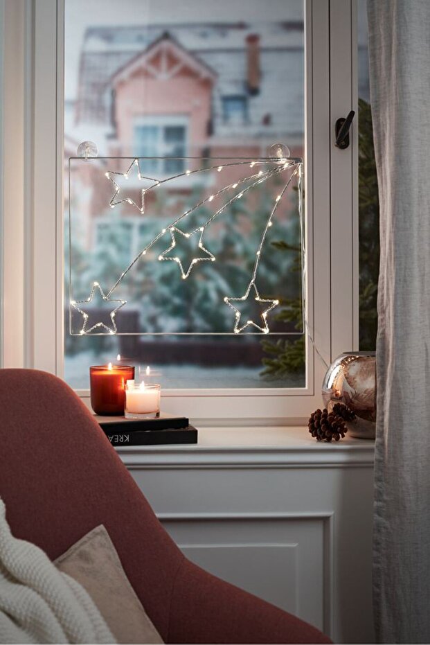 Led Window Picture, Silver - 1