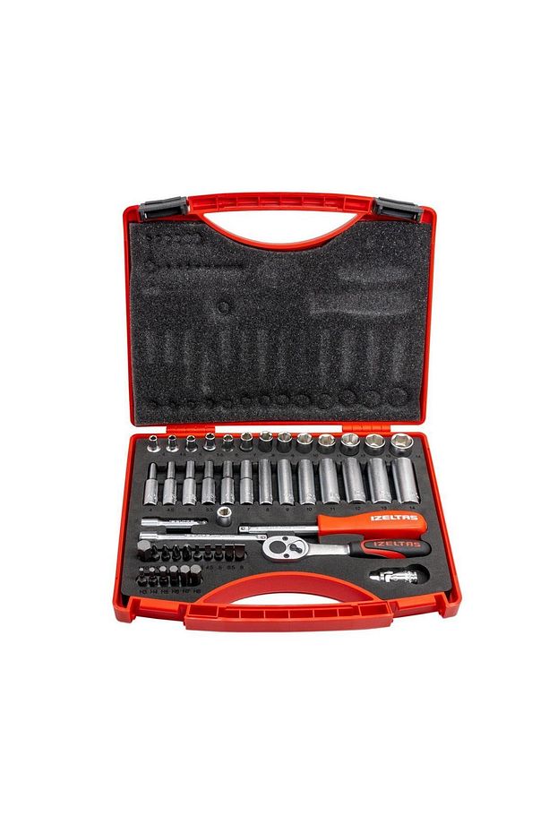İzeltaş 1/4 Altı Köşe Lokma Anahtar Ve Bits Set 48 Parça - 7