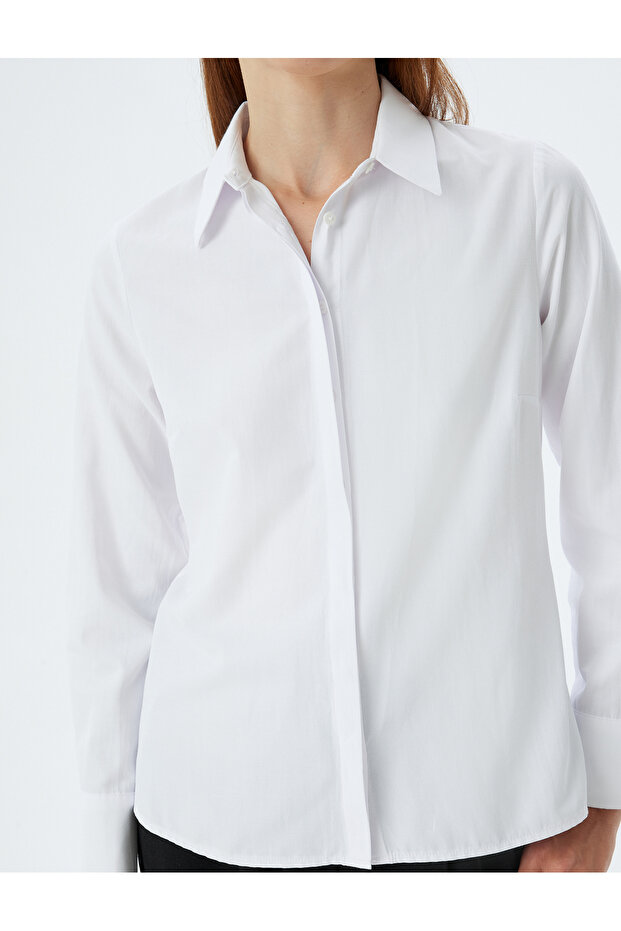 Basic Gömlek Uzun Kollu Slim Fit - 5
