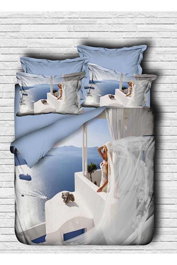Female Mannequin Bride 3D Double Duvet Cover Set