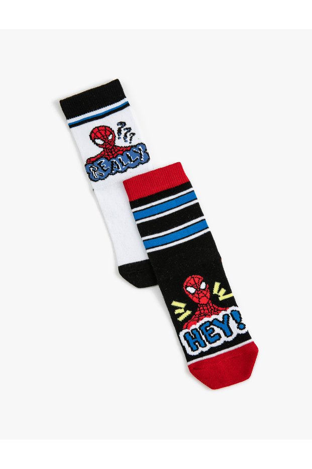 Set of 2 Spiderman Printed Socks Licensed