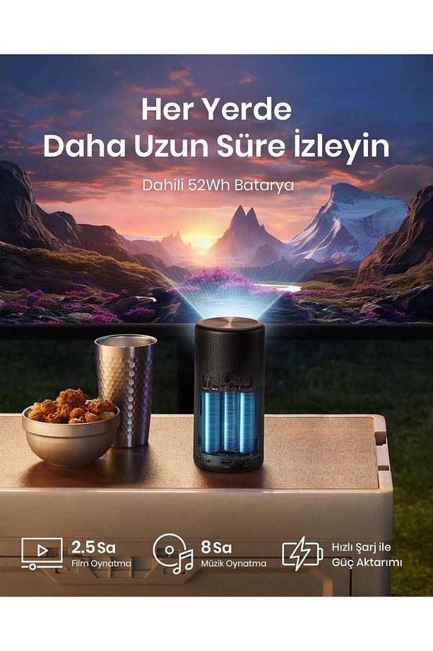 Nebula Capsule 3 Laser Akıllı Taşınabilir Projeksiyon Cihazı - D2426 - 4