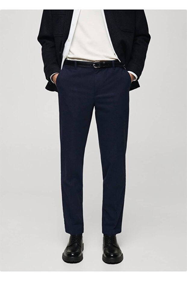 Pantaloni slim din bumbac