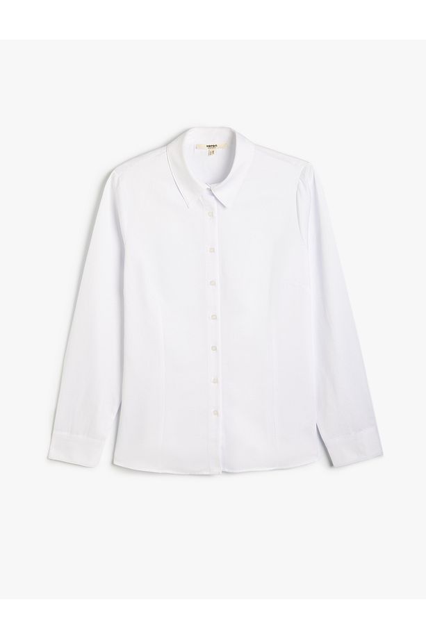 Uzun Kollu Regular Fit Klasik Poplin Gömlek - 1