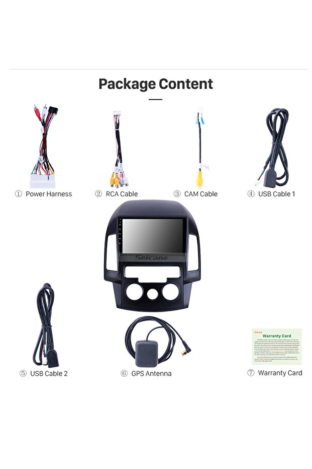 HYUNDAI İ30 M/C 2009-2012 MULTİMEDYA NAVİGASYON USB KAMERA CARPLAYER 4 RAM - 3