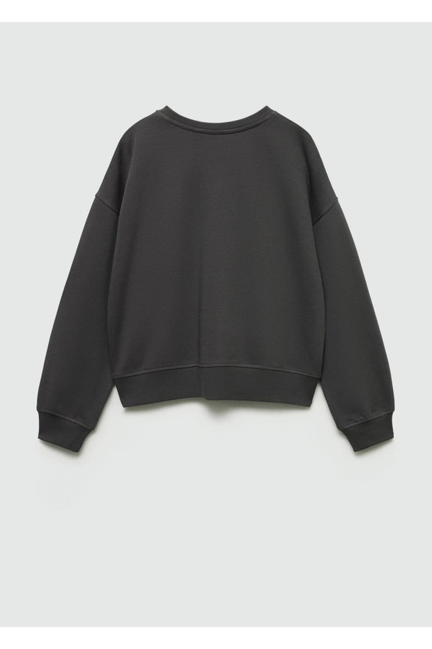 Desenli pamuklu sweatshirt - 3