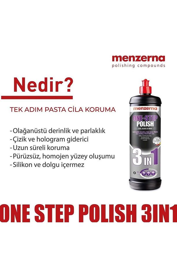 One-step Polish 3in1 Tek Adım Pasta Cila Koruma - 1 Lt - 4