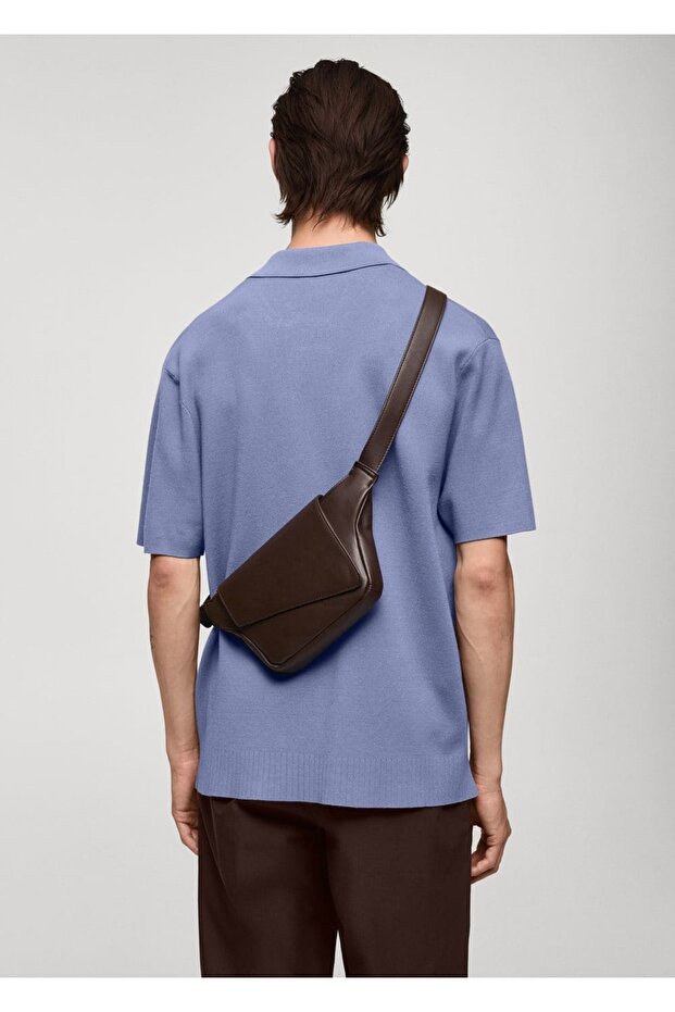 Rahat kesim triko polo gömlek - 4