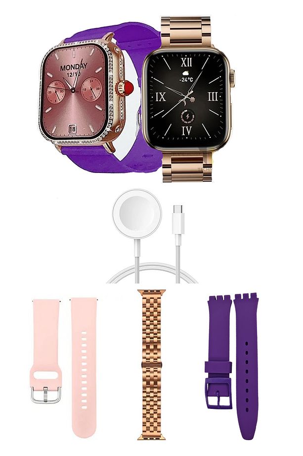 Kadın Akıllı Saat Smart Watch G Mini os ve Android Uyumlu 38mm 2.2inç - 1