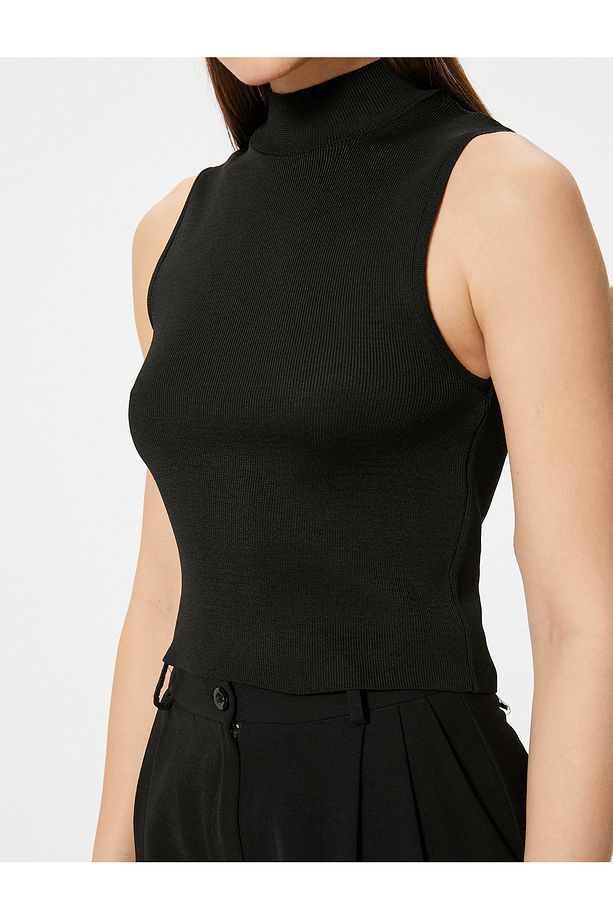 Kolsuz Balıkçı Yaka Basic Triko Üst - 5