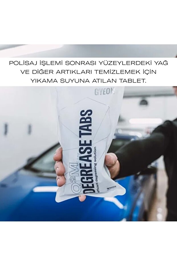 Q²M Degrease Tabs Araç Yüzey Temizleyici Cila Yağ Çözücü Tablet - 10lu Paket - 2