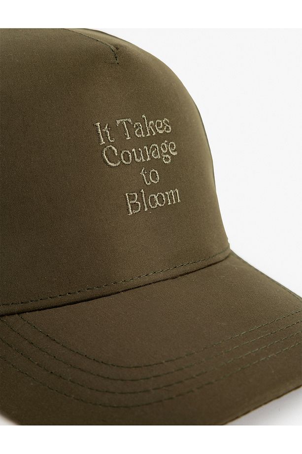 Kep Şapka Slogan Temalı İşleme Detaylı - 3