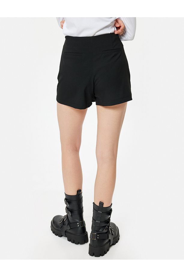 Mini Şort Etek Slim Fit Standart Bel - 4