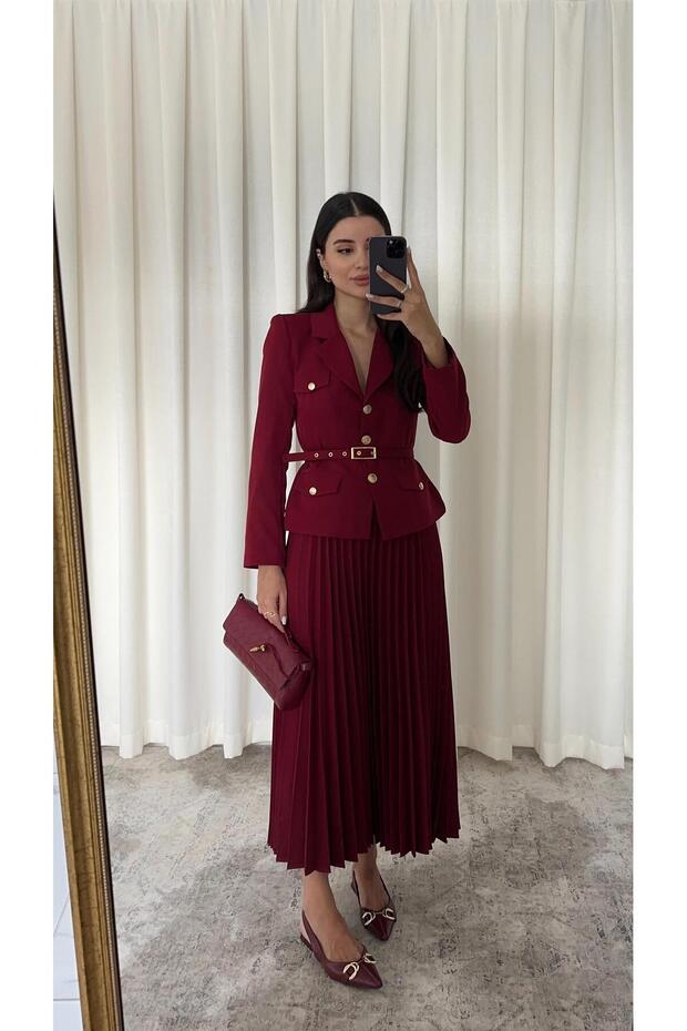 Claret Red Premium Suit Set