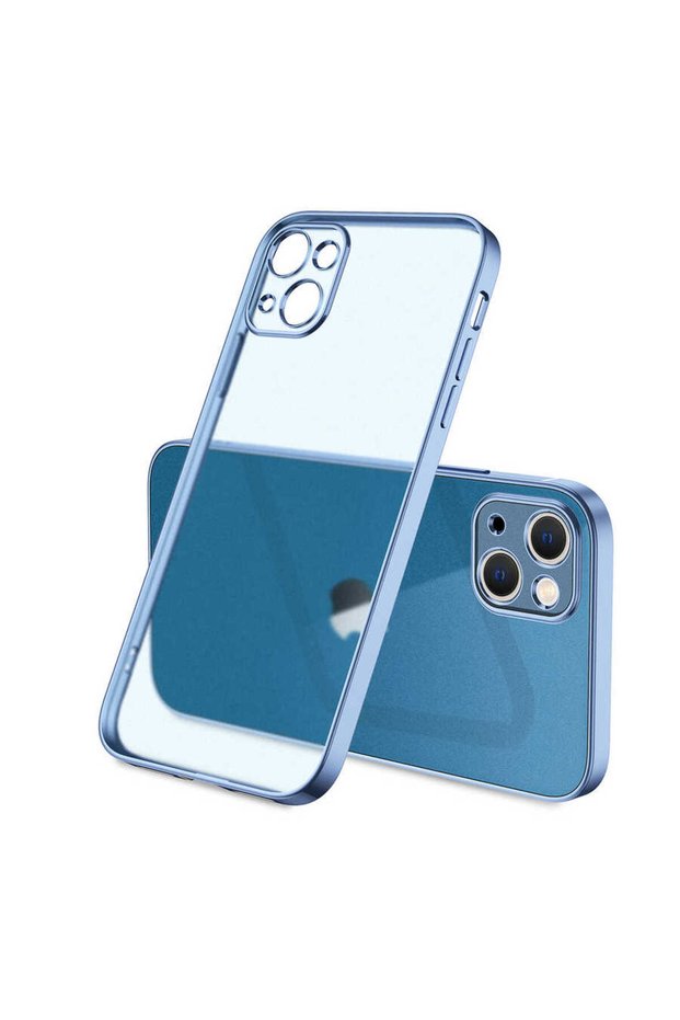حافظة Zore Matte Gbox المتوافقة مع iPhone 13 - أزرق