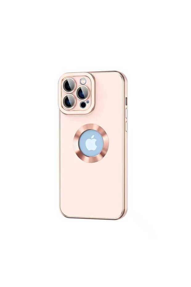 حافظة Zore Kongo المتوافقة مع هاتف iPhone 12 Pro Max - ذهبي وردي