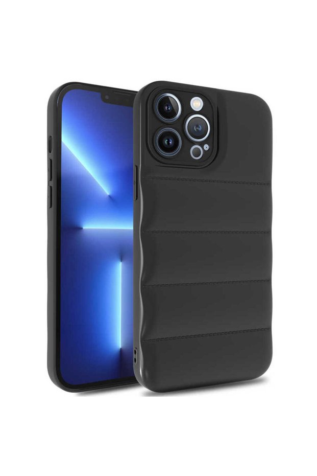 حافظة Zore Kasis متوافقة مع هاتف iPhone 12 Pro Max - أسود