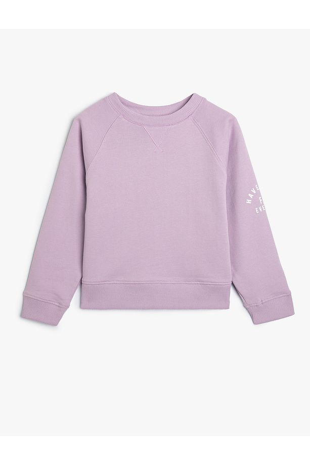 2'li Şort Sweatshirt Slogan Baskı Detaylı Pamuklu - 2