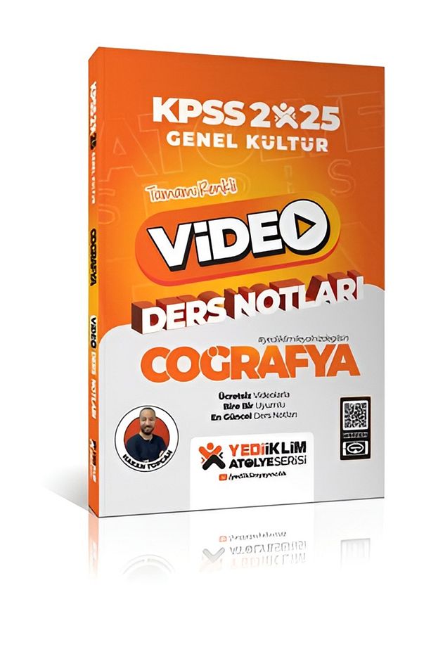 2025 KPSS Atölye Genel Kültür Coğrafya Video Ders Notları - Hakan TOPCAN - 4