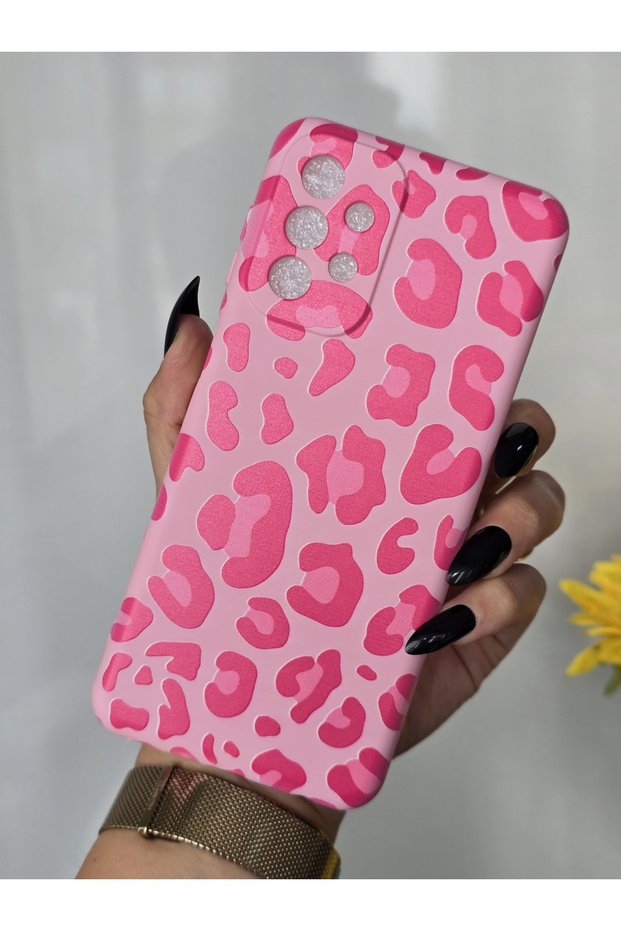 Samsung Galaxy A23 Compatible Velvet Inside Launch Leopard Printed Case