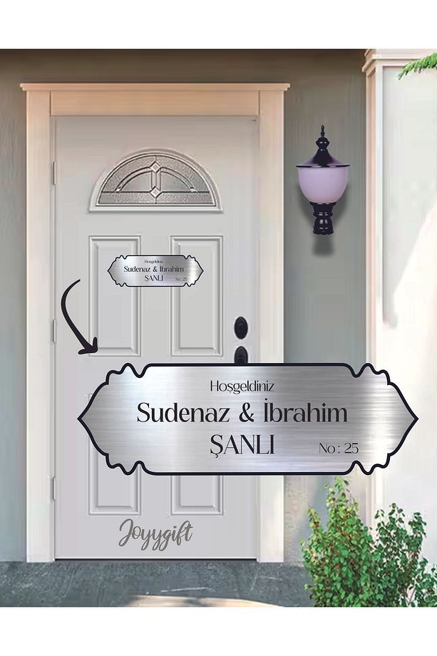 Metal Plexi Kapı İsimliği, Gold & Gümüş Kapı Numarası, Posta Kutusu İsimliği - 2