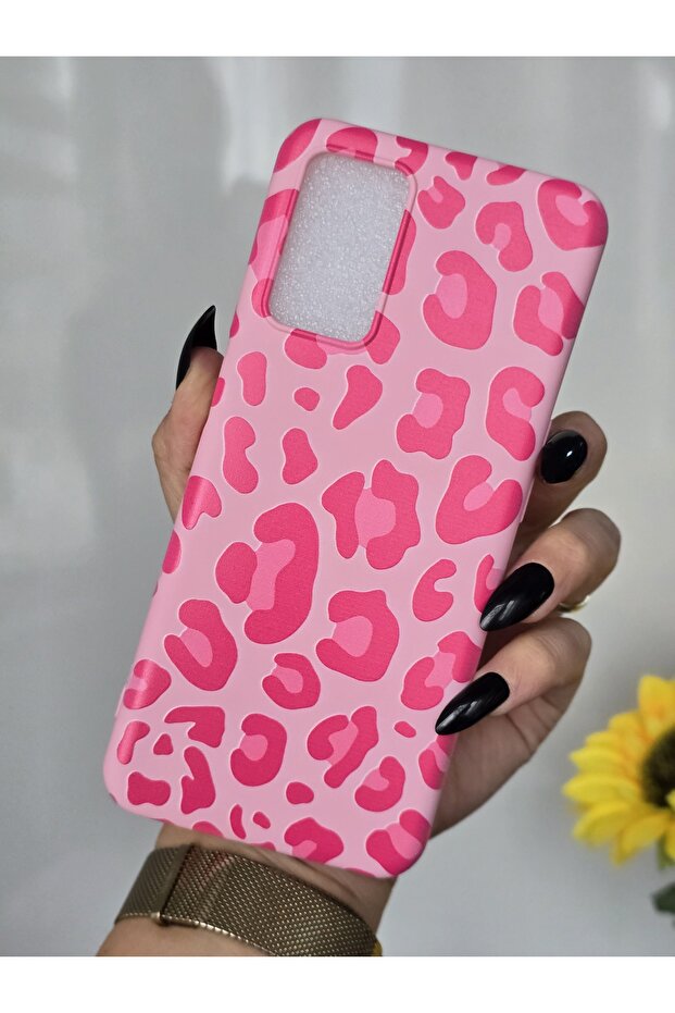 حافظة متوافقة مع هاتف OPPO A16 / A55 مصنوعة من المخمل الداخلي بطباعة الفهد - 3