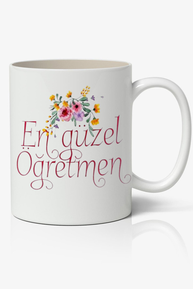 Most Beautiful Teacher's Day Gift Printed White Mug Cup