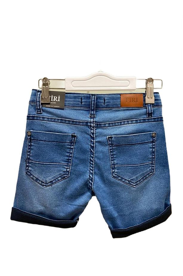 Kot Capri Erkek Şort - Mavi - 2