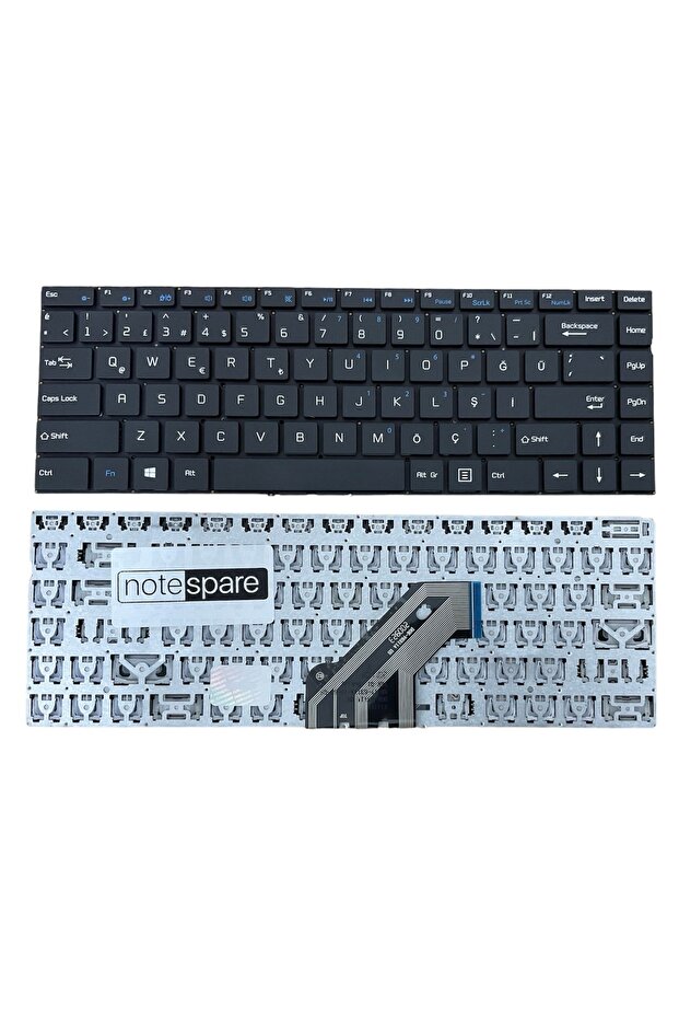 Casper ile Uyumlu Nirvana C350.5000-4E00R Notebook Klavye Siyah Delete Tuşlu Versiyon TR - 1