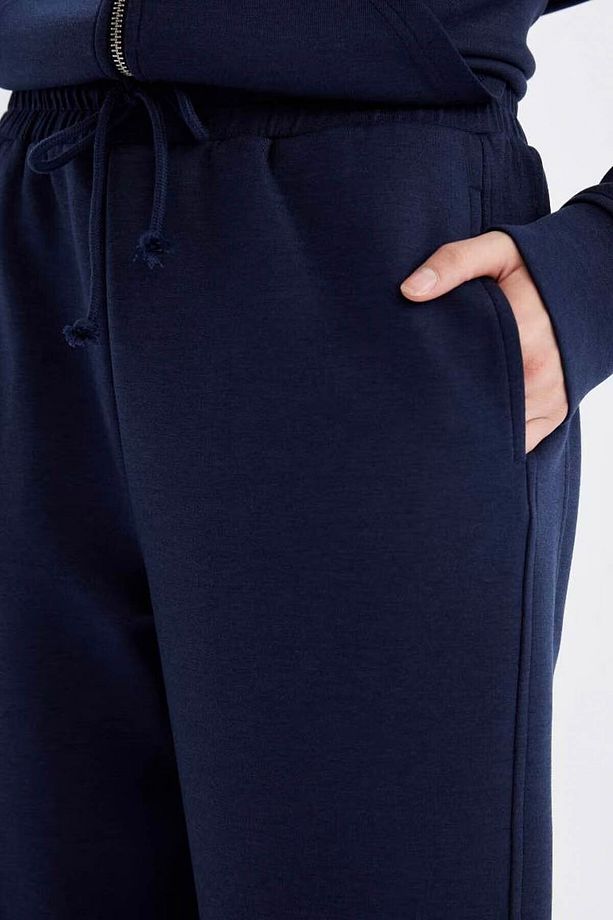 Standart Fit Jogger Eşofman Altı Beli Paçası Lastikli Cepli Skuba Dalgıç Kumaş C6857ax24au - 3