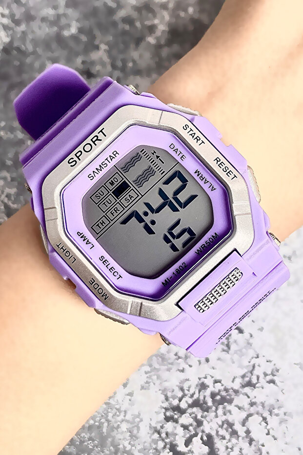 Alarm-Light-Stopwatch-5 Atm Waterproof-Gift Children's Wristwatch