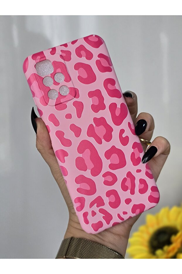 حافظة إطلاق الفهد المخملية الداخلية المتوافقة مع هاتف Xiaomi Redmi 10 2022 - 4