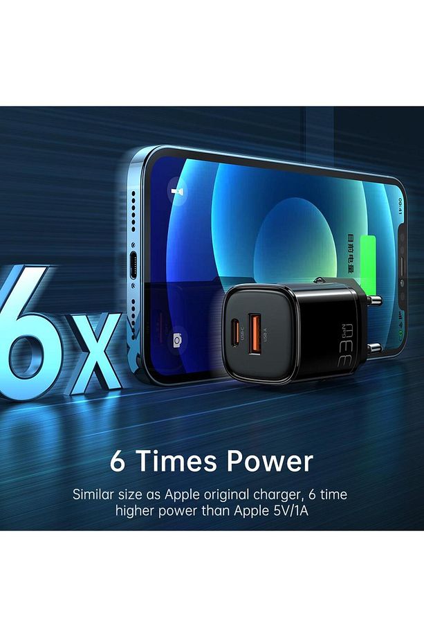 Ch-0151 33w Gan Pd 1xusb 1xtype-c Dual Port Mini Şarj Cihazı - 4
