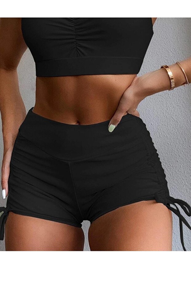 شورت سباحة برباط قابل للتعديل من الجانب - 2